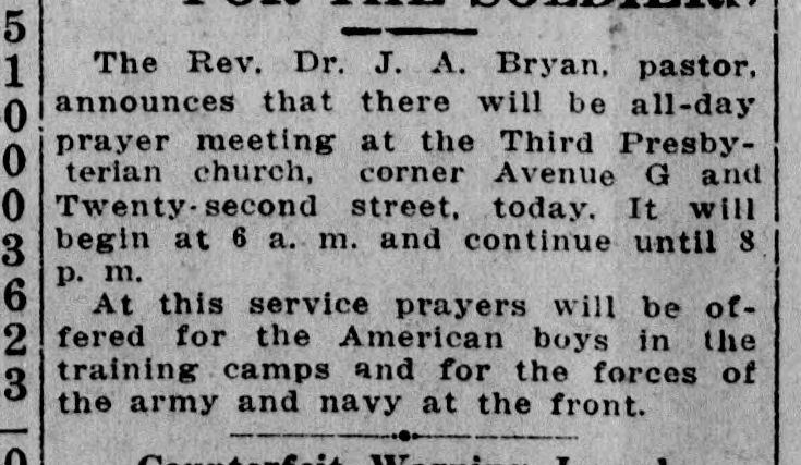 All Day Prayer Meeting for Soldiers